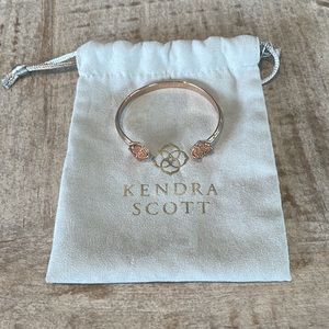 Kendra Scott Arden Cuff Bracelet Rose Gold Drusy